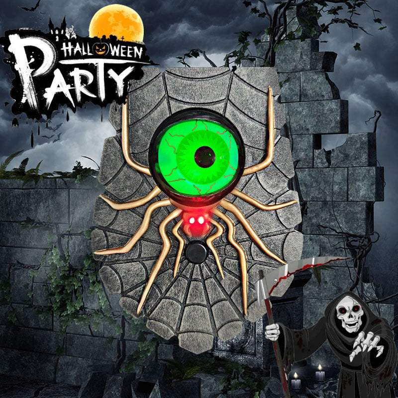 One-eyed Spider Doorbell For Halloween - Fire Wand store