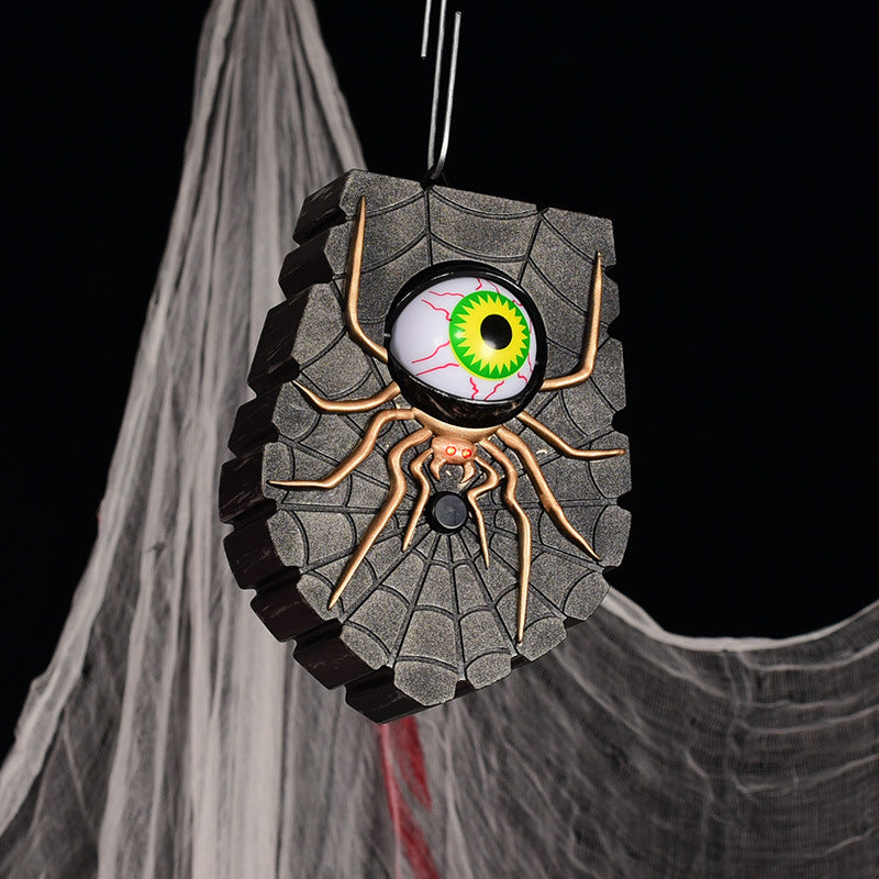 One-eyed Spider Doorbell For Halloween - Fire Wand store